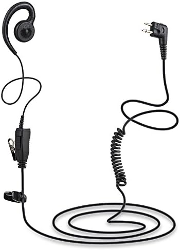 Walkie Talkie Earpiece by Tomsenn | Walkie Talkie Headset Walkie Talkies Earpiece Walkie Talkie Accessories | Walkie Talkie Swivel Earpiece with Microphone and PTT for Motorola Two Way Radio