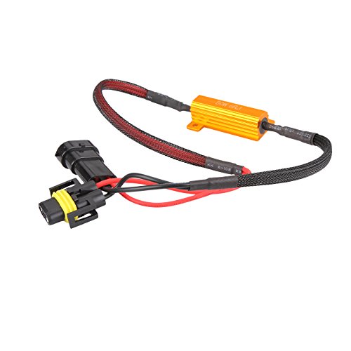 2pcs 50W 6 ohm H11/H8/H9 Led Load Resistor Flicker Decoders Warning Canceler Harness For LED Headlight From Madlife Garage