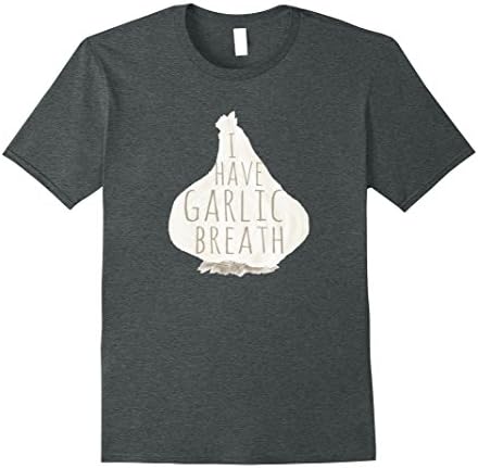 Mens Garlic Breath Tee Shirt XL Dark Heather