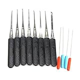 SySrion 06273 8-Piece Broken Key Removal Hooks and 4-Piece Removal Needles Tool Set
