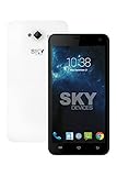 SKY Devices Platinum Series 5.0W - GSM Unlocked HSPA+21Mbps 4GB Dual-SIM, 1.3GHz Quad-Core Android KitKat 4.4 Global Smartphone with 8MP+2MP Cameras & 5