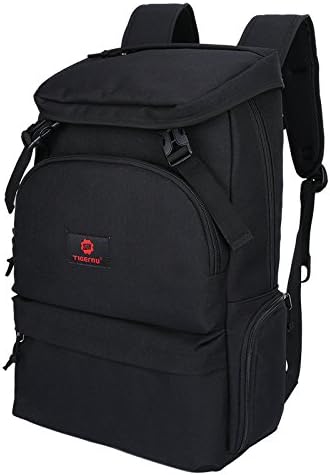 Bluewater Lifestyle Custom Stylish Brand Waterproof Outdoor Sport Hiking Travelling Big Backpack Bag (Black)