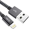 Gritin Câble iPhone [MFI Certifié Apple], 2M Câble Lightning vers en Nylon Tressé Charge Rapide Synchro Chargeur iPhone…