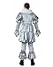Cosplay.fm Men's Horror Killer Joker Cosplay Costume Halloween (Men M) Grey
