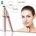 Eyebrow Hair Remover, Painless Portable Precision Electric Eyebrow Hair Trimmer, Eyebrow Hair Removal Razor with Light, Rose Gold