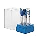 Makartt Blue Nail Drill Bits Set Tungsten Carbide 7Pcs Acrylic Nail File Drill Bit Manicure Pedicure Remove Gel Polish Poly Nail Extension Gel B-09