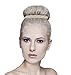 Mia Bun Ease, Updo Styling Tool That Rolls Into Hair Sock Method Easiest, Medium Size, Blonde, 6 pieces: bun tool, metal free rubber band, 4 hair pins