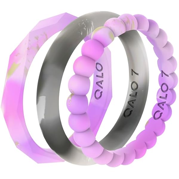 Qalo Stackable Rings QALO Geometric Bead Ring QALO Women's Silicone Rings – Stackable Bead ...