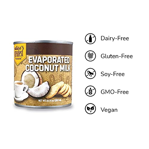 Evaporated Coconut Milk by Nature’s Greatest foods 9.5 Ounce Gluten