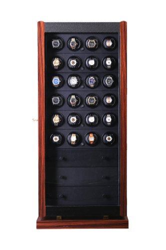 Avanti 36 Watchwinder in Brazilian Rosewood with Programmable Movement by Orbita