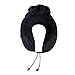 Kingta U Shape Travel Neck Pillow,Portable Memory Foam Airplane Pillow,Ergonomic and Washable Cover,Perfect for Camping,Studying,Traveling and Working (Black)