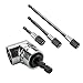 Breynet Magnetic Drill Bit Extension - Right Angle Drill 105 Degree Driver Extension 1/4inch 6mm Hex Drill Bit Screwdriver Socket Holder Adaptor (black)