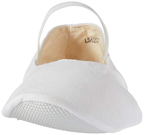 Leo Women's Imported Gym Pump Dance Shoe, White, 42 Medium EU (9 US)