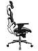 Eurotech Seating Ergohuman High Leather Seat/Mesh Back Swivel Chair, Black