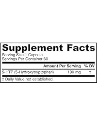 Suplemento Jarrow Formulas 5-HTP 0.00176 oz, HTP100, 1, 1