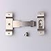 Alise Flip Latch Gate Latches Safety Door Lock Catch for Barn Wood Fence Sliding French Doors,Heavy Duty Thicker Stainless Steel Gate Hardware Locks,Brushed Nickel