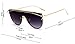 GAMT Integrated Rimless Sunglasses Flat Top for Women Metal Mirrored Sunglass