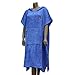 Lightahead Cotton Surf Beach Hooded Poncho Changing Bath Robe Towel with Pocket (Blue) (Adults)