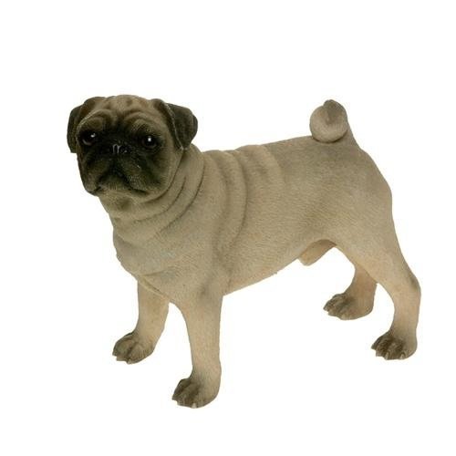 Standing Pug Dog Ornament - Collectable Dogs Sculpture By Leonardo