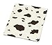 Wild West Cow Print Plush Fleece Throw Receiving Crib Baby Boy Blanket