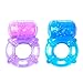 Cob Cock Ring Set Stretchy 5 Frequency Vibrating Cock Ring 2 Pack