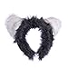 Life-like Ring-Tailed Lemur Ears Headband Accessory for Ring-Tailed Lemur Cosplay, Ring-Tailed Lemur Costume, Pretend Animal Play or Zoo Animal Party Costumes