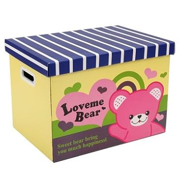 diy toy storage with cardboard boxes