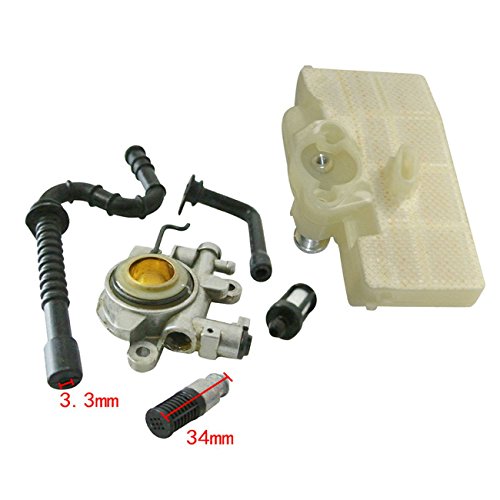 UAUS Air Filter & Oil Pump Worm Gear Spring For Stihl MS390 039 MS290 029 Chainsaw Nylon Nesh