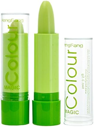 HSL Fashion Magic Waterproof Fruity Smell Changable Color Lipstick Lip 3 pcs Green