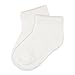 OLABB Baby White Socks No Show Thin for Summer Ankle Socks 5 Pack, M 1-3T