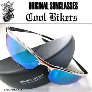 Amazon Co Jp メンズ サングラス ブランドcoolbikersクールバイカーズ ツーリングアウトレット価格ダウン偏光ブルー紫外線ドライブ自転車バイク眼鏡ゴルフ I 010 服 ファッション小物