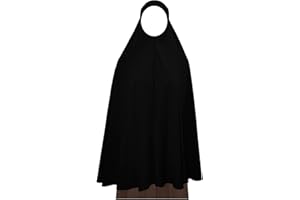 khimar Black Extra Long 46 inches Khimar Amira Hijab Hejab Abaya Niqab Burqa Burkas Veil Eid Islamic Modest Muslim Islam Face Cover Dress Clothing Muslim Women Womens Abaya Jilbab Prayer Overhead