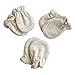 Scratch Free Baby Mitten Newborn Organic Cotton Mitts for 0-6 Month Unisex Infant, 3pair