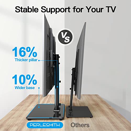 PERLESMITH Universal TV Stand Table Top TV Base for 32 to 60 inch LCD