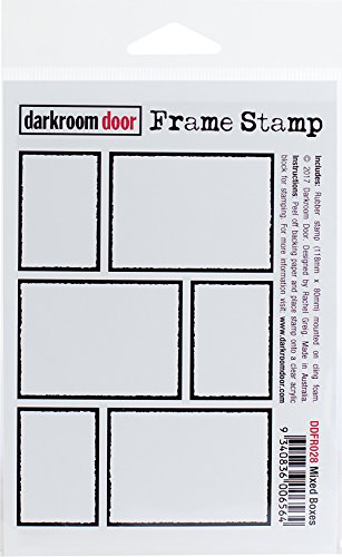Darkroom Door Mixed Boxes Cling Stamp 4.5"X3"