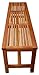 LuuNguyen Backless Hardwood Bench (Natural Wood Finish)