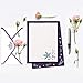 Dahey 32Pcs Floral Stationery Sets with 16Pcs Matching Envelopes, Lined Papers for Writing Letters, Purple