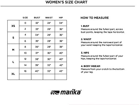 Marika sports bra size chart Clearance