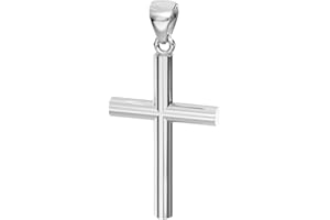 US Jewels Men's XL 50mm Heavy Solid 2in 925 Sterling Silver Christian Cross Pendant