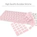 TOP CASE - Ultra Thin Silicone Soft Keyboard Cover Skin Compatible with Apple Magic Keyboard with Numeric Keypad Model: MQ052LL/A A1843 (US Layout, 2017 Released) - Rose Quartz