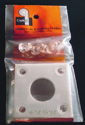 Capital Plastics 2x2 Holder - 1/4 oz EAGLE in White