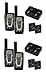 NEW! 2 PAIR COBRA CXR725 27 Mile 22 Channel FRS/GMRS Walkie Talkie 2-Way Radios