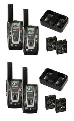 NEW! 2 PAIR COBRA CXR725 27 Mile 22 Channel FRS/GMRS Walkie Talkie 2-Way Radios NEW! 2 PAIR COBRA CXR725 27 Mile 22 Channel FRS/GMRS Walkie Talkie 2-Way Radios