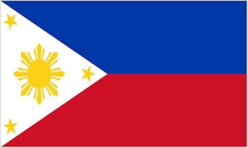Philippines 3' X 2' 3ft x 2ft Flag With Eyelets Premium Quality by 3Ft x 2Ft Flag