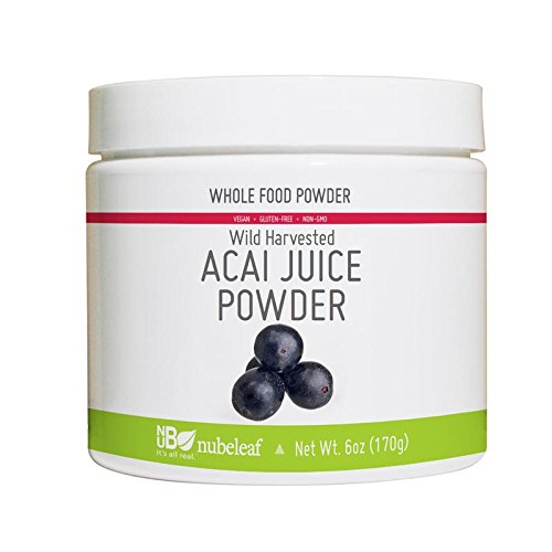 Nubeleaf Acai Juice Powder - Non-GMO, Gluten-Free, Raw, Vegan Antioxidant Source - Single-Ingredient Nutrient Rich Superfood for Cooking, Baking, Smoothies (6oz) - Thumbnail 5