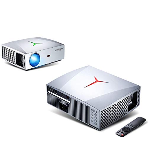 VIVIBRIGHT F40 Full HD Beamer, Native 1080P Projektor, Video Beamer mit 4800 Lumen LED-Helligkeit, geeignet für Heimkino-Unterhaltung und Business, 300 Zoll für PC / TV-Box / Laptop / PS4 / PPT