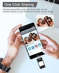 Sunany USB Flash Drive 256GB, Photo Stick Memory