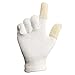 Evridwear Cotton Finger Cots Cotton Cushion 20PCS for Cracked Skin, Eczema, Calluses, Moisture Wicking, Finger Protection for Men & Women (Short Length)
