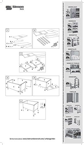 SimonRack G07100220212601 - Huerto urbano, 200 l, 410 x 1200 x 600 ...
