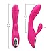 G-Spot Rabbit Vibrator Clitoris Stimulator - Adorime Silicone Vaginal Anal Dildo Massager for Women Maturbation, Powerful Waterproof Rechargeable Adult Sex Toys for Couples Sex Things